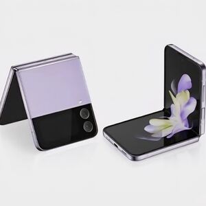 Purple Foldable Smartphone